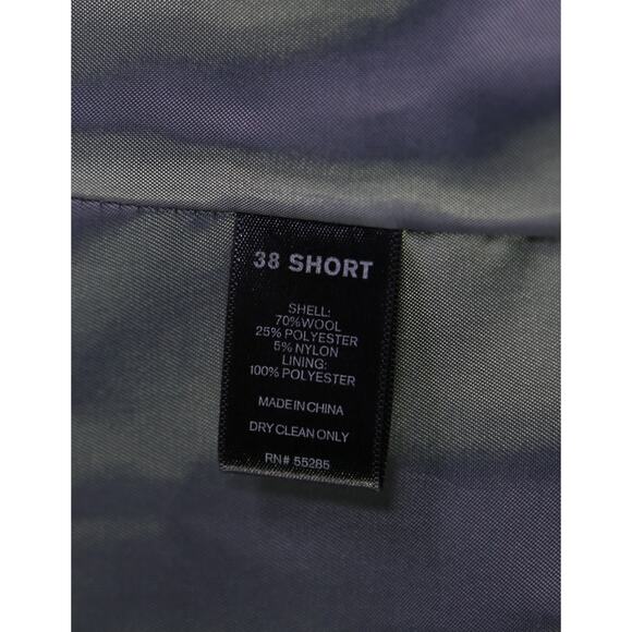 Express Mens Photographer Fitted Solid Light Gray 2-Btn Suit 38S - Picture 7 of 9